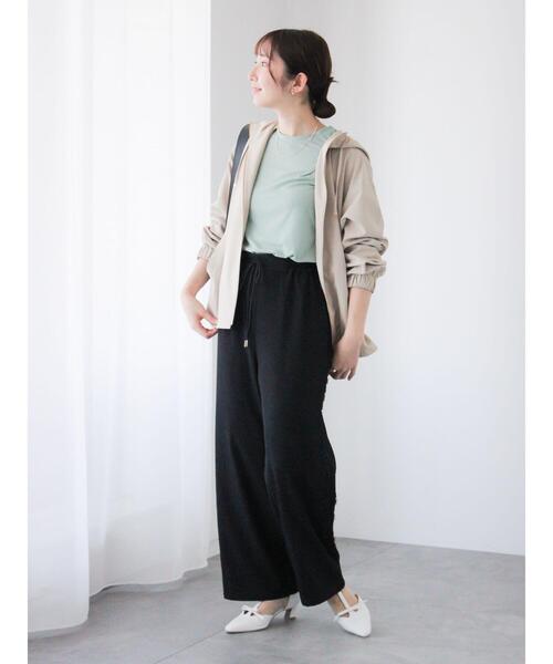 Te chichi TERRASSE（テチチテラス）の「テレコクルートップス《2025spring catalog item》（Tシャツ/カットソー・レディース・オフホワイト/ブラック/ミント・F）」の4枚目の写真