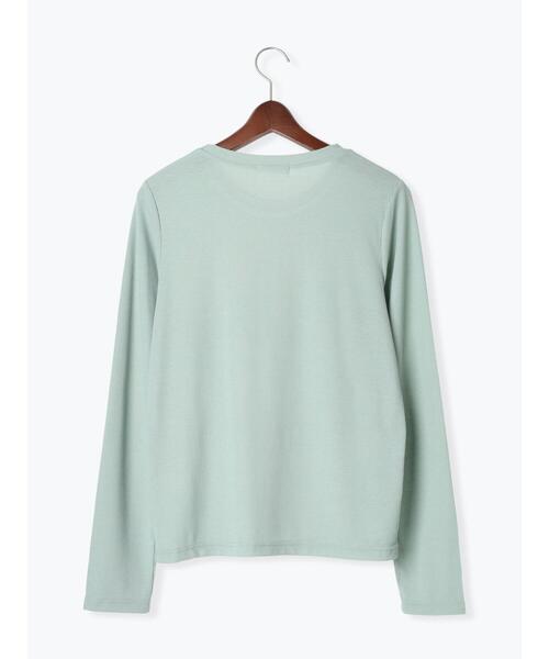 Te chichi TERRASSE（テチチテラス）の「テレコクルートップス《2025spring catalog item》（Tシャツ/カットソー・レディース・オフホワイト/ブラック/ミント・F）」の10枚目の写真