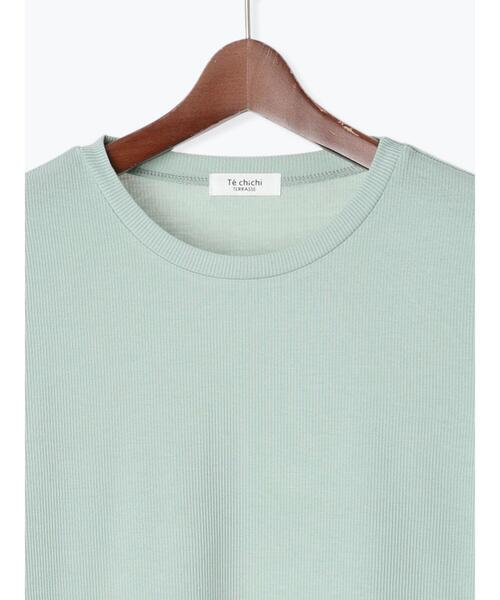 Te chichi TERRASSE（テチチテラス）の「テレコクルートップス《2025spring catalog item》（Tシャツ/カットソー・レディース・オフホワイト/ブラック/ミント・F）」の11枚目の写真