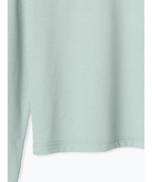 Te chichi TERRASSE（テチチテラス）の「テレコクルートップス《2025spring catalog item》（Tシャツ/カットソー・レディース・オフホワイト/ブラック/ミント・F）」の13枚目の写真