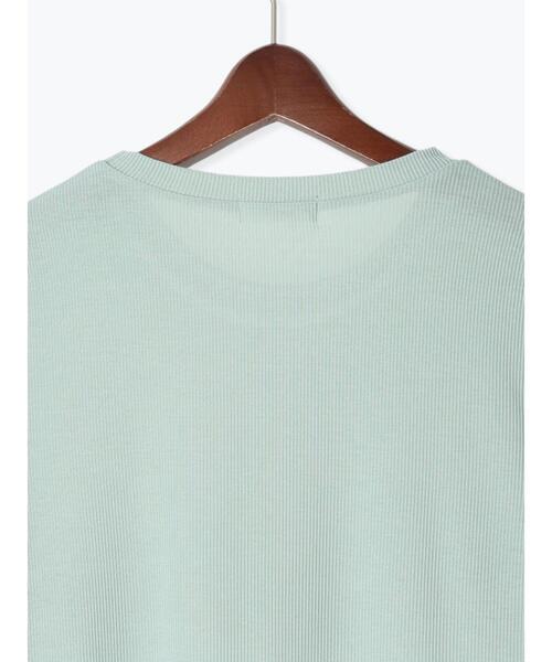 Te chichi TERRASSE（テチチテラス）の「テレコクルートップス《2025spring catalog item》（Tシャツ/カットソー・レディース・オフホワイト/ブラック/ミント・F）」の14枚目の写真