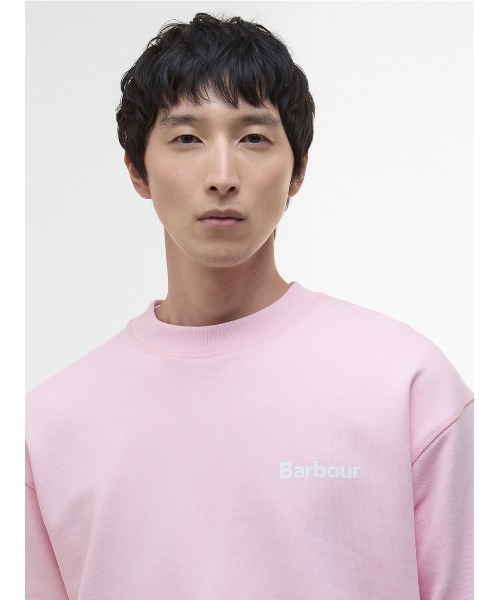 Barbour（バブアー）の「Nicholas リラックス フィット スウェット（スウェット・メンズ・ブラック/ピンク・38/40/42/36）」の5枚目の写真
