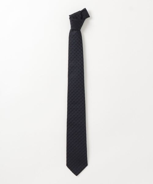 アルマーニ　ネクタイ　黒・グレー　シルクジャガード ネクタイ シルク ジャカード | Giorgio Armani