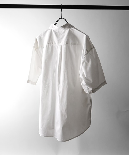 U.S. POLO ASSN.(ユーエスポロアッスン)の「【US POLO ASSN】ベーシック / オンブレチェック / ストライプ ビッグシルエット半袖シャツ ユニセックス(Tシャツ/カットソー・メンズ・ブラック系その他/ブラック/サックスブルー/ホワイト/ブルー系その他・M/L/XL)」の7枚目の写真