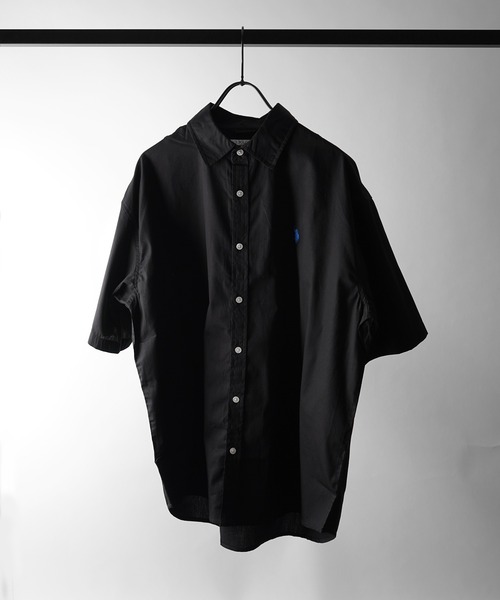 U.S. POLO ASSN.(ユーエスポロアッスン)の「【US POLO ASSN】ベーシック / オンブレチェック / ストライプ ビッグシルエット半袖シャツ ユニセックス(Tシャツ/カットソー・メンズ・ブラック系その他/ブラック/サックスブルー/ホワイト/ブルー系その他・M/L/XL)」の8枚目の写真