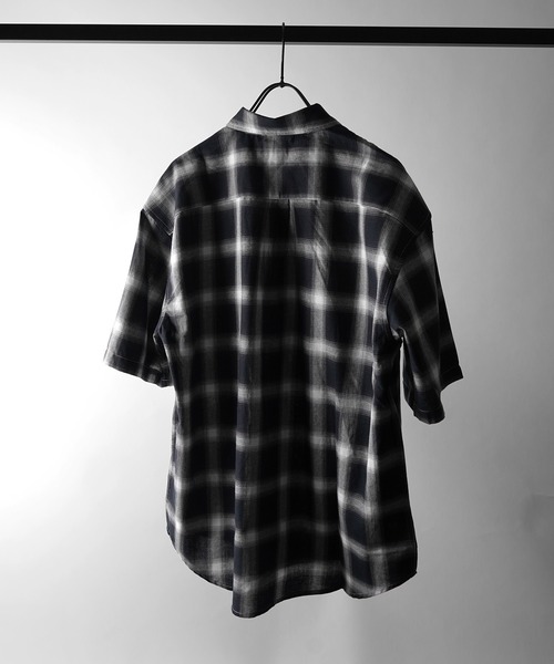 U.S. POLO ASSN.(ユーエスポロアッスン)の「【US POLO ASSN】ベーシック / オンブレチェック / ストライプ ビッグシルエット半袖シャツ ユニセックス(Tシャツ/カットソー・メンズ・ブラック系その他/ブラック/サックスブルー/ホワイト/ブルー系その他・M/L/XL)」の11枚目の写真