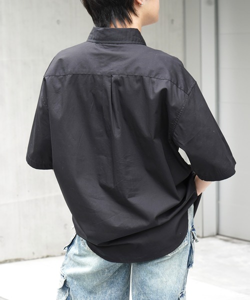 U.S. POLO ASSN.(ユーエスポロアッスン)の「【US POLO ASSN】ベーシック / オンブレチェック / ストライプ ビッグシルエット半袖シャツ ユニセックス(Tシャツ/カットソー・メンズ・ブラック系その他/ブラック/サックスブルー/ホワイト/ブルー系その他・M/L/XL)」の22枚目の写真