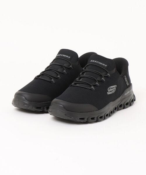 SKECHERS(スケッチャーズ)の「SKECHERS スケッチャーズ SLIP-INS スリップインズ GLIDE-STEP-ZEFYR メンズスニーカー(グライドステップ-ゼフィール) 233011(スニーカー・メンズ・ブラック×ブラック/グレー・25.0cm/25.5cm/26.0cm/26.5cm/27.0cm/27.5cm/28.0cm/28.5cm/29.0cm/30.0cm)」の2枚目の写真
