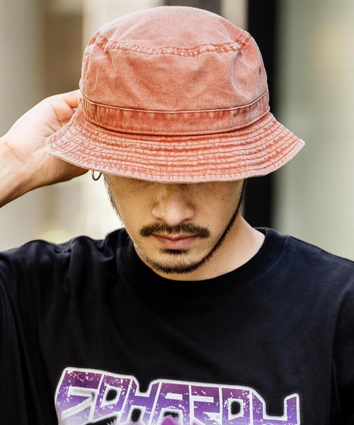 newhattan(ニューハッタン)の「NEWHATTAN ニューハッタン Bucket Hat pigment dyed ピグメントダイバケットハット(ハット・メンズ・チャコールグレー/ブラック/カーキ/オリーブ/バーガンディー/ダークブラウン/ピンク/レッド/ネイビー/オレンジ/サンドベージュ・S/L)」の11枚目の写真