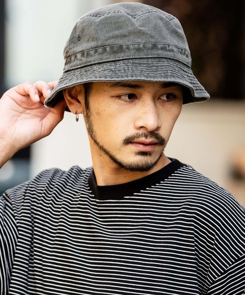 newhattan NVG CREW バケットハット S/M newhattan ネーム付き バケットハット 帽子 NEWHATTAN ニュー