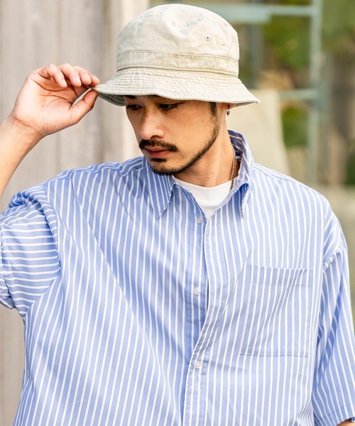 newhattan(ニューハッタン)の「NEWHATTAN ニューハッタン Bucket Hat pigment dyed ピグメントダイバケットハット(ハット・メンズ・チャコールグレー/ブラック/カーキ/オリーブ/バーガンディー/ダークブラウン/ピンク/レッド/ネイビー/オレンジ/サンドベージュ・S/L)」の19枚目の写真