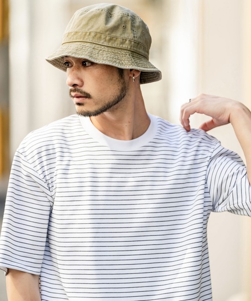 newhattan(ニューハッタン)の「NEWHATTAN ニューハッタン Bucket Hat pigment dyed ピグメントダイバケットハット(ハット・メンズ・チャコールグレー/ブラック/カーキ/オリーブ/バーガンディー/ダークブラウン/ピンク/レッド/ネイビー/オレンジ/サンドベージュ・S/L)」の22枚目の写真