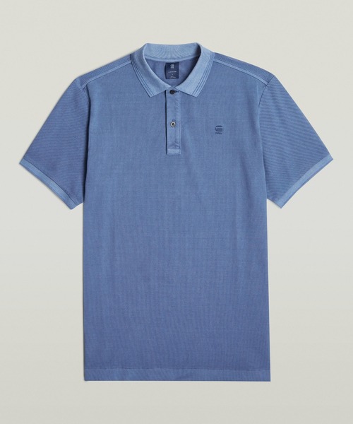 DUNDA OVERDYED SLIM POLO/ヴィンテージライクオーバーダイ