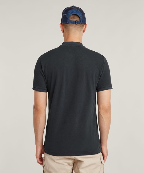 G-STAR(ジースター)の「DUNDA OVERDYED SLIM POLO/ヴィンテージライクオーバーダイスリムポロシャツ(ポロシャツ・メンズ・ブルー/ブルー系その他・LARGE/MEDIUM/SMALL/X-SMALL/X-LARGE)」の10枚目の写真