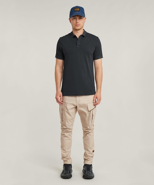 G-STAR(ジースター)の「DUNDA OVERDYED SLIM POLO/ヴィンテージライクオーバーダイスリムポロシャツ(ポロシャツ・メンズ・ブルー/ブルー系その他・LARGE/MEDIUM/SMALL/X-SMALL/X-LARGE)」の11枚目の写真
