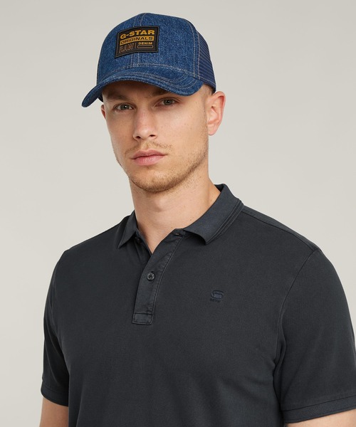 G-STAR(ジースター)の「DUNDA OVERDYED SLIM POLO/ヴィンテージライクオーバーダイスリムポロシャツ(ポロシャツ・メンズ・ブルー/ブルー系その他・LARGE/MEDIUM/SMALL/X-SMALL/X-LARGE)」の12枚目の写真