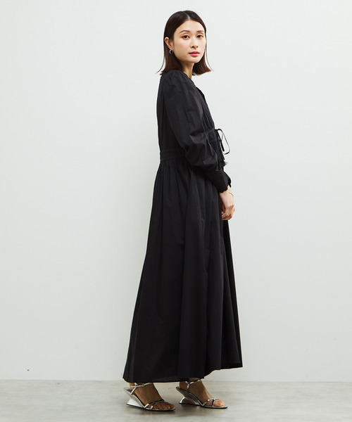 SOFFITTO（ソフィット）の「スカラデザインマキシワンピース（ワンピース・レディース・ライトブルー/ブラック/オフホワイト・S/M）」の6枚目の写真