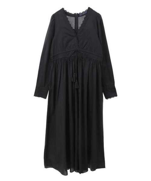 SOFFITTO（ソフィット）の「スカラデザインマキシワンピース（ワンピース・レディース・ライトブルー/ブラック/オフホワイト・S/M）」の8枚目の写真