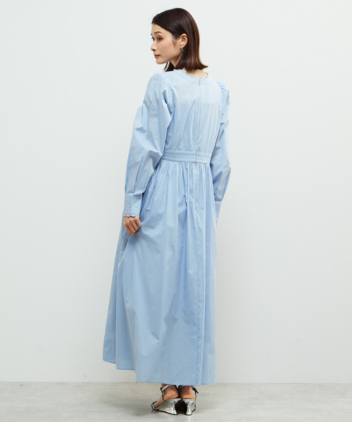 SOFFITTO（ソフィット）の「スカラデザインマキシワンピース（ワンピース・レディース・ライトブルー/ブラック/オフホワイト・S/M）」の13枚目の写真