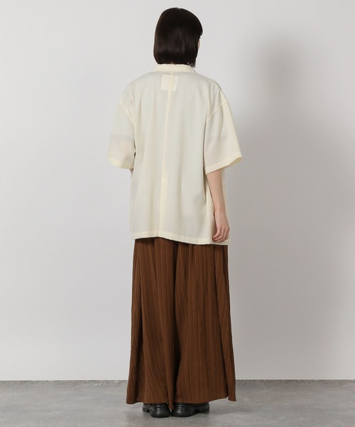 LAKOLE（ラコレ）の「【セットアップ対応・多機能付き】ハーフスリーブシアーWジャケット / 327796（テーラードジャケット・レディース・アイボリー/グレイッシュベージュ/チャコールグレー/オリーブ/ブラウン・FREE）」の21枚目の写真