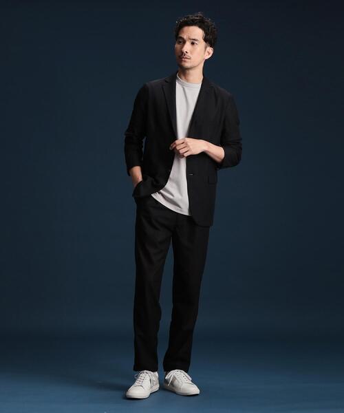 THE SHOP TK (ザ ショップ ティーケー )の「ビジネス対応ジャケットTシャツ(Tシャツ/カットソー・メンズ・ネイビー/オフホワイト/ライトグレー・04/03/02)」の9枚目の写真