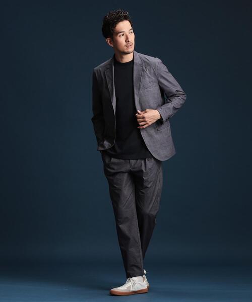 THE SHOP TK (ザ ショップ ティーケー )の「ビジネス対応ジャケットTシャツ(Tシャツ/カットソー・メンズ・ネイビー/オフホワイト/ライトグレー・04/03/02)」の12枚目の写真