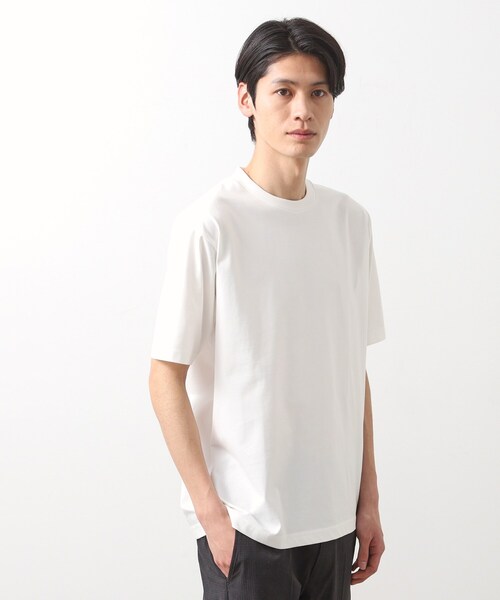 THE SHOP TK (ザ ショップ ティーケー )の「ビジネス対応ジャケットTシャツ(Tシャツ/カットソー・メンズ・ネイビー/オフホワイト/ライトグレー・04/03/02)」の13枚目の写真