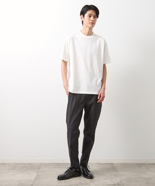 THE SHOP TK (ザ ショップ ティーケー )の「ビジネス対応ジャケットTシャツ(Tシャツ/カットソー・メンズ・ネイビー/オフホワイト/ライトグレー・04/03/02)」の15枚目の写真