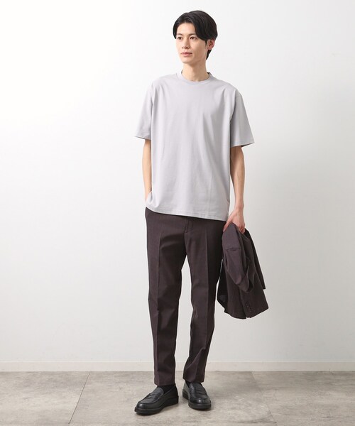 THE SHOP TK (ザ ショップ ティーケー )の「ビジネス対応ジャケットTシャツ(Tシャツ/カットソー・メンズ・ネイビー/オフホワイト/ライトグレー・04/03/02)」の18枚目の写真