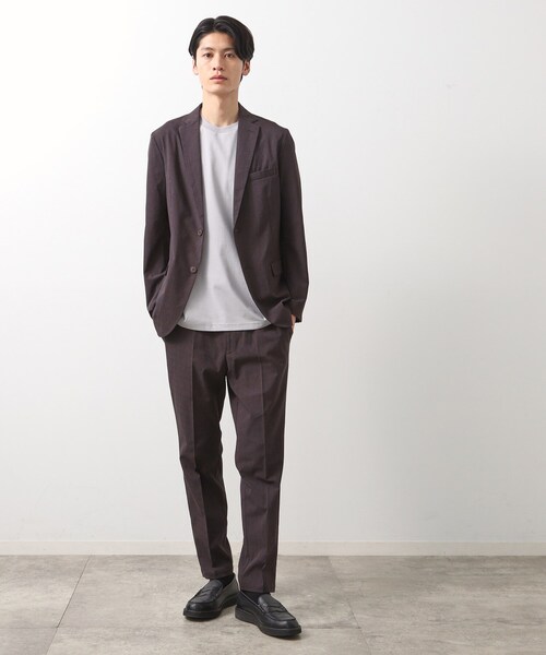 THE SHOP TK (ザ ショップ ティーケー )の「ビジネス対応ジャケットTシャツ(Tシャツ/カットソー・メンズ・ネイビー/オフホワイト/ライトグレー・04/03/02)」の19枚目の写真