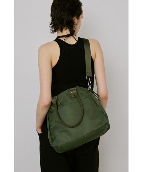 un/neu（アンノイ）の「２WAYアウトポケットナイロンボストンバッグ / 11inch（タブレット、iPad）対応 / 撥水機能付き（ボストンバッグ・レディース・カーキ/ブラウン/ブラック・FREE）」の21枚目の写真