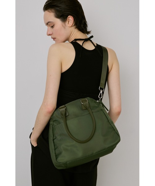 un/neu（アンノイ）の「２WAYアウトポケットナイロンボストンバッグ / 11inch（タブレット、iPad）対応 / 撥水機能付き（ボストンバッグ・レディース・カーキ/ブラウン/ブラック・FREE）」の22枚目の写真