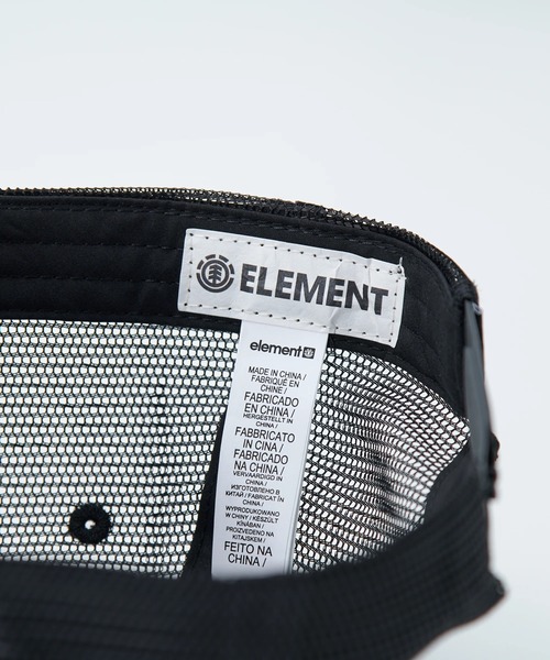 ELEMENT（エレメント）の「ELEMENT メンズ ICON MESH CAP キャップ 【2025年春夏モデル】/エレメントロゴメッシュキャップ（キャップ・メンズ・ブラック・FREE）」の2枚目の写真