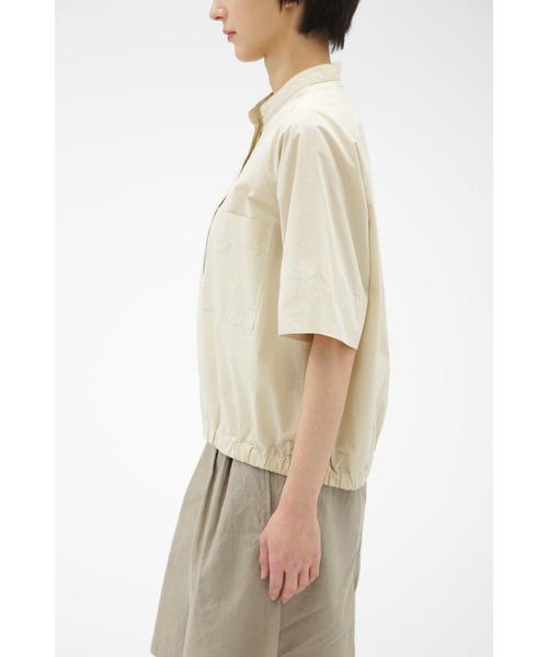MHL.(エムエイチエル)の「COTTON CORD SHIRTING(シャツ/ブラウス・レディース・チャコール/オフホワイト・2/1)」の4枚目の写真