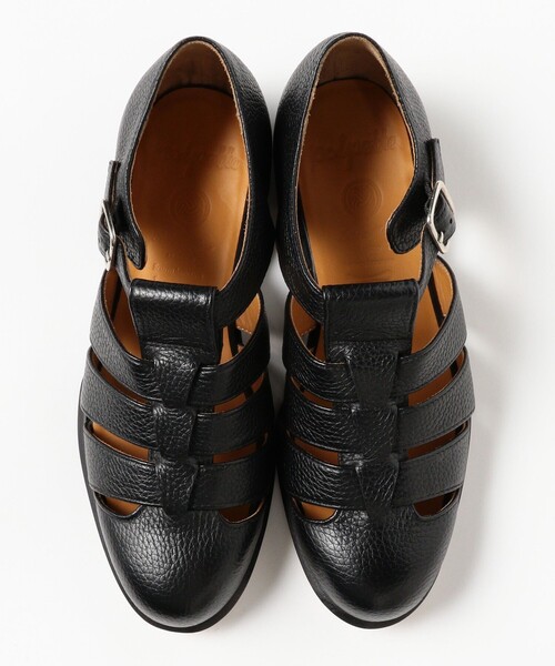 BRILLA per il gusto（ブリッラペルイルグースト）の「【別注】POLPETTA / シュリンクレザー グルカサンダル（サンダル・メンズ・ブラック・40.5/39/42.5/41.5/41/38.5）」の5枚目の写真