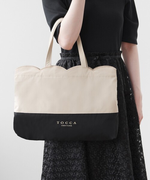 TOCCA(トッカ)の「DEAR EMILY SUBBAG サブバッグ(トートバッグ・レディース・ベージュ系/ライトグレー系/ピンク系/ネイビー系・F)」の5枚目の写真