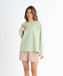 ROXY（ロキシー）の「HEAR THE WAVES /ロキシー長袖ラッシュガード・ウエストゴムボトムス2点セット(水着)（ラッシュガード）」
