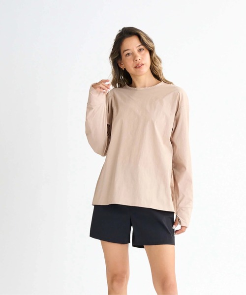 ROXY(ロキシー)の「HEAR THE WAVES /ロキシー長袖ラッシュガード・ウエストゴムボトムス2点セット(水着)(ラッシュガード・レディース・ホワイト/ベージュ/ブラック/グリーン/ブラック系その他・SMALL/MEDIUM/LARGE)」の16枚目の写真
