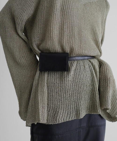 hellam（へラム）の「3wayレザーウエストベルトポーチ（ベルト・レディース・ブラック/ブラウン・FREE）」の4枚目の写真