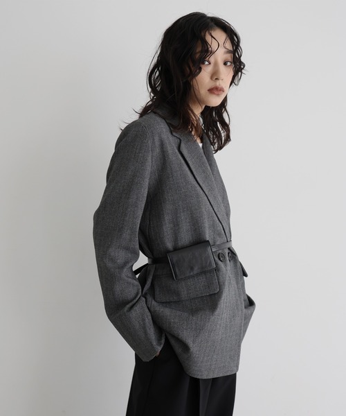 hellam（へラム）の「3wayレザーウエストベルトポーチ（ベルト・レディース・ブラック/ブラウン・FREE）」の8枚目の写真