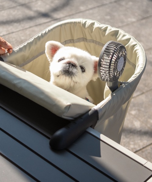 EMOOR（エムール）の「テーブルにつける 愛犬用ベッド 「わんぽっけ」/Mサイズ（ペット用クッション/マット・レディース・ライトグレー/ブラウン・FREE）」の10枚目の写真