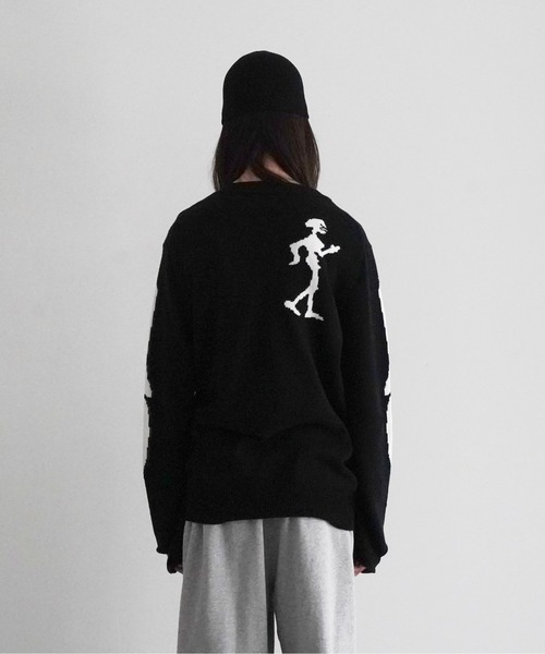 kudos（クードス）の「kudos SKELTON KNIT PULLOVER（ニット/セーター・メンズ・ブラック・FREE）」の3枚目の写真