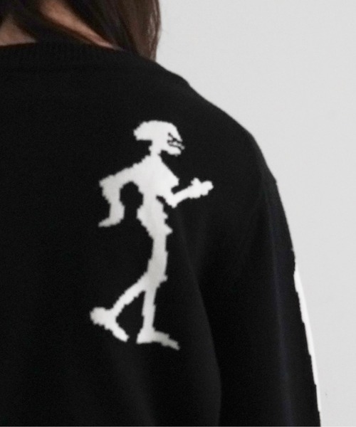 kudos（クードス）の「kudos SKELTON KNIT PULLOVER（ニット/セーター・メンズ・ブラック・FREE）」の4枚目の写真