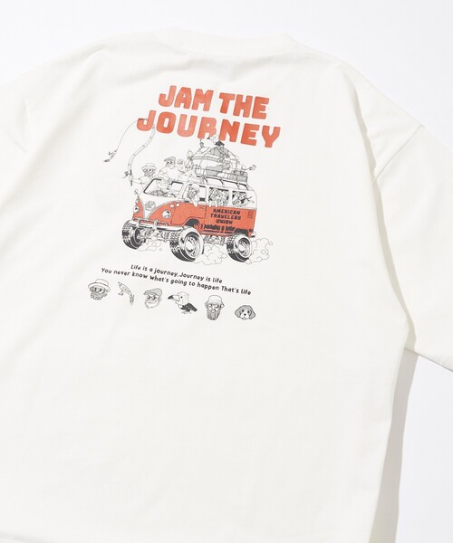 FREAK'S STORE(フリークスストア)の「限定展開 リラックスフィット バックプリント クルーネック Tシャツ / JAM THE JOURNY(Tシャツ/カットソー・メンズ・ホワイト/ブラック/グレー・MEDIUM/SMALL/LARGE)」の13枚目の写真