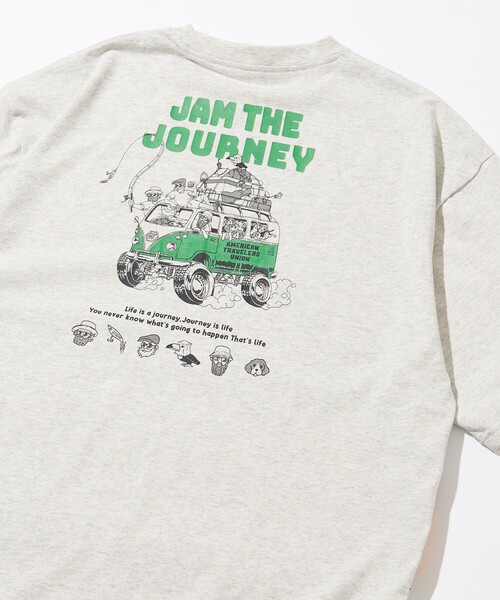 FREAK'S STORE(フリークスストア)の「限定展開 リラックスフィット バックプリント クルーネック Tシャツ / JAM THE JOURNY(Tシャツ/カットソー・メンズ・ホワイト/ブラック/グレー・MEDIUM/SMALL/LARGE)」の15枚目の写真
