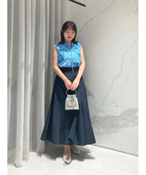 allureville 25SS ライトタンブラーガゼットフレアスカート ライトタンブラーガゼットフレアスカート（スカート