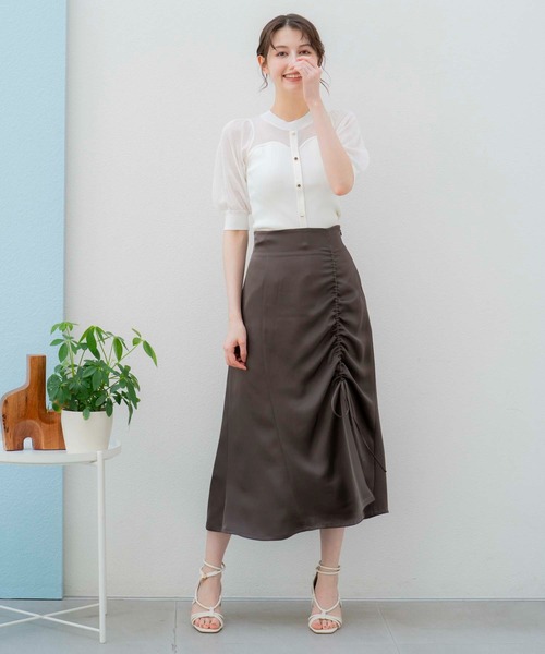 NOELA（ノエラ）の「ビスチェライクシアーニット（ニット/セーター・レディース・ピンク/ブラック/オフホワイト・フリー）」の15枚目の写真