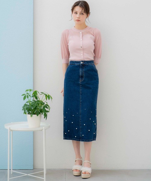 NOELA（ノエラ）の「ビスチェライクシアーニット（ニット/セーター・レディース・ピンク/ブラック/オフホワイト・フリー）」の20枚目の写真