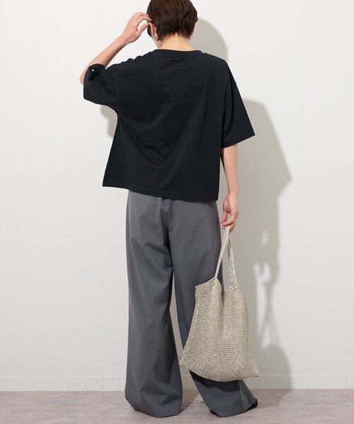 Champion(チャンピオン)の「別注【Champion/チャンピオン】26/s Jersey Tee:Tシャツ(Tシャツ/カットソー・レディース・ブラック/アイボリー/カーキ/ホワイト/マルーン・FREE)」の12枚目の写真