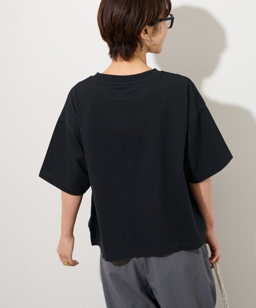 Champion(チャンピオン)の「別注【Champion/チャンピオン】26/s Jersey Tee:Tシャツ(Tシャツ/カットソー・レディース・ブラック/アイボリー/カーキ/ホワイト/マルーン・FREE)」の15枚目の写真